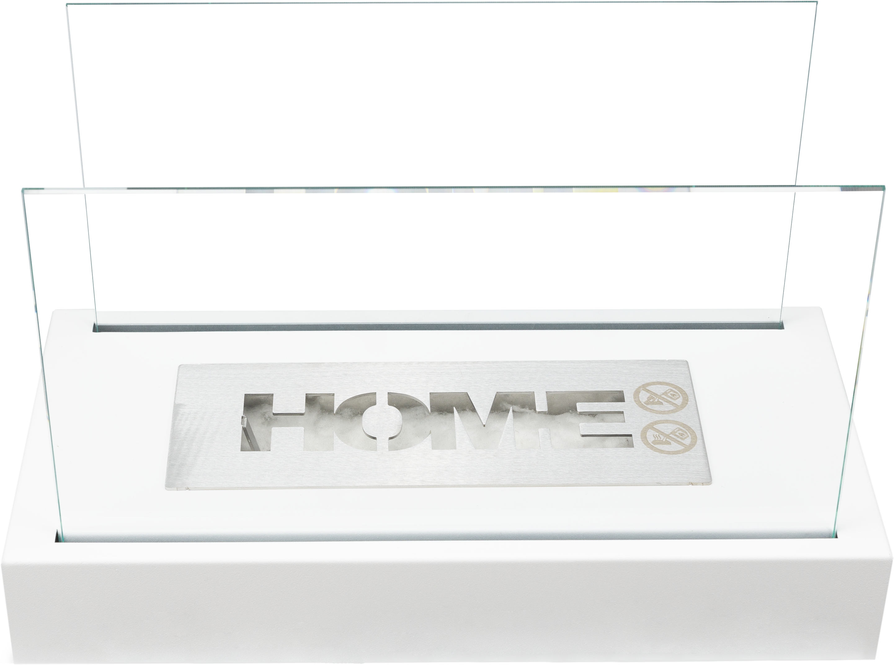 Biofireplace freestanding Home white structural matte