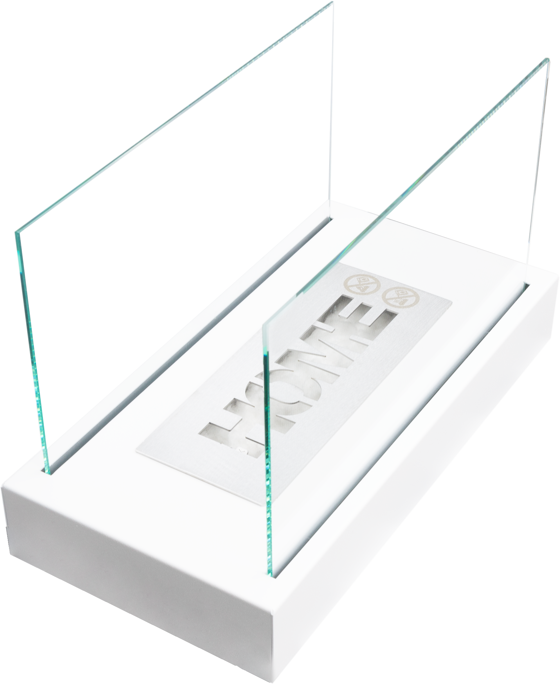 Biofireplace freestanding Home white structural matte