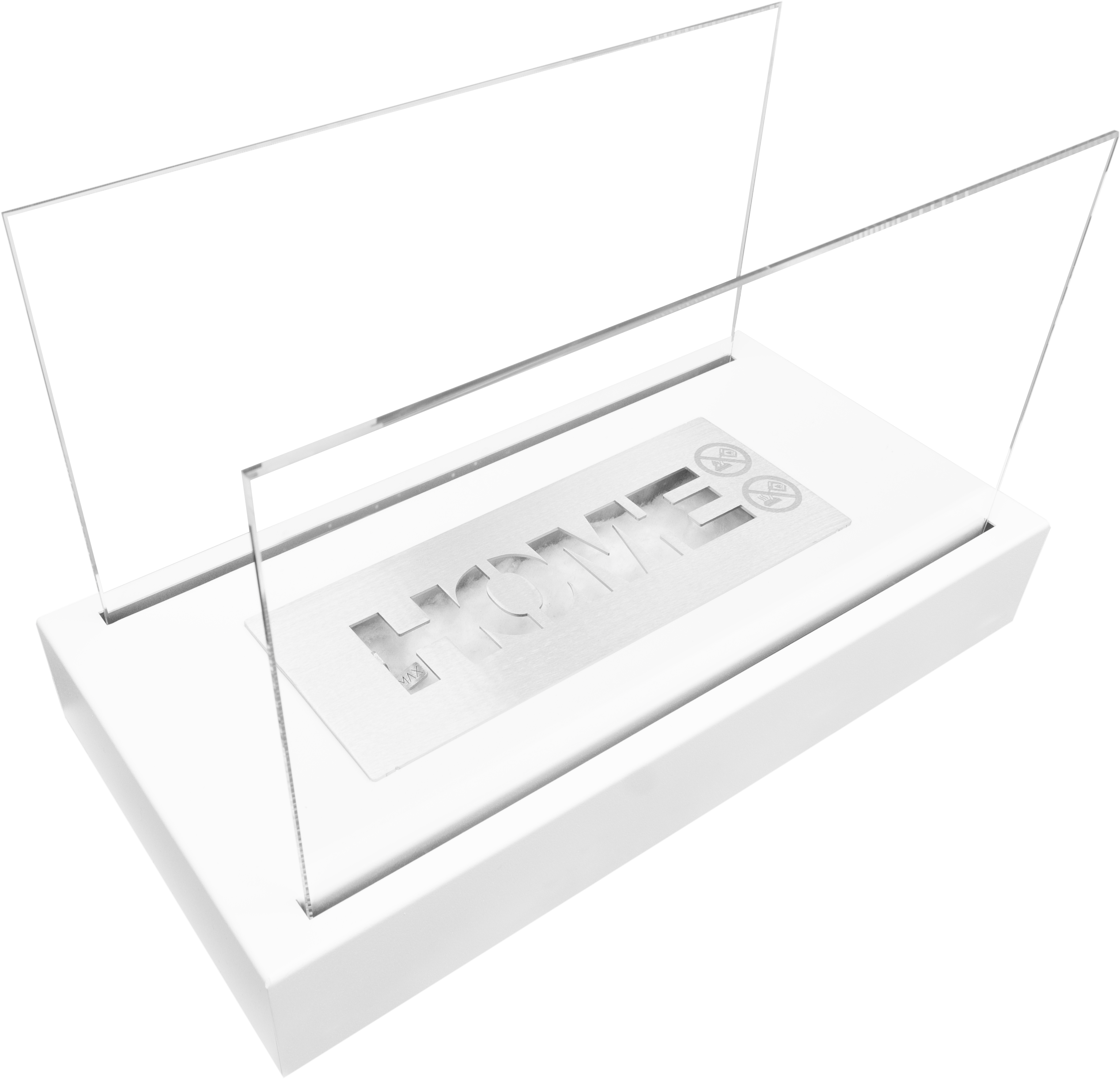 Biofireplace freestanding Home white structural matte