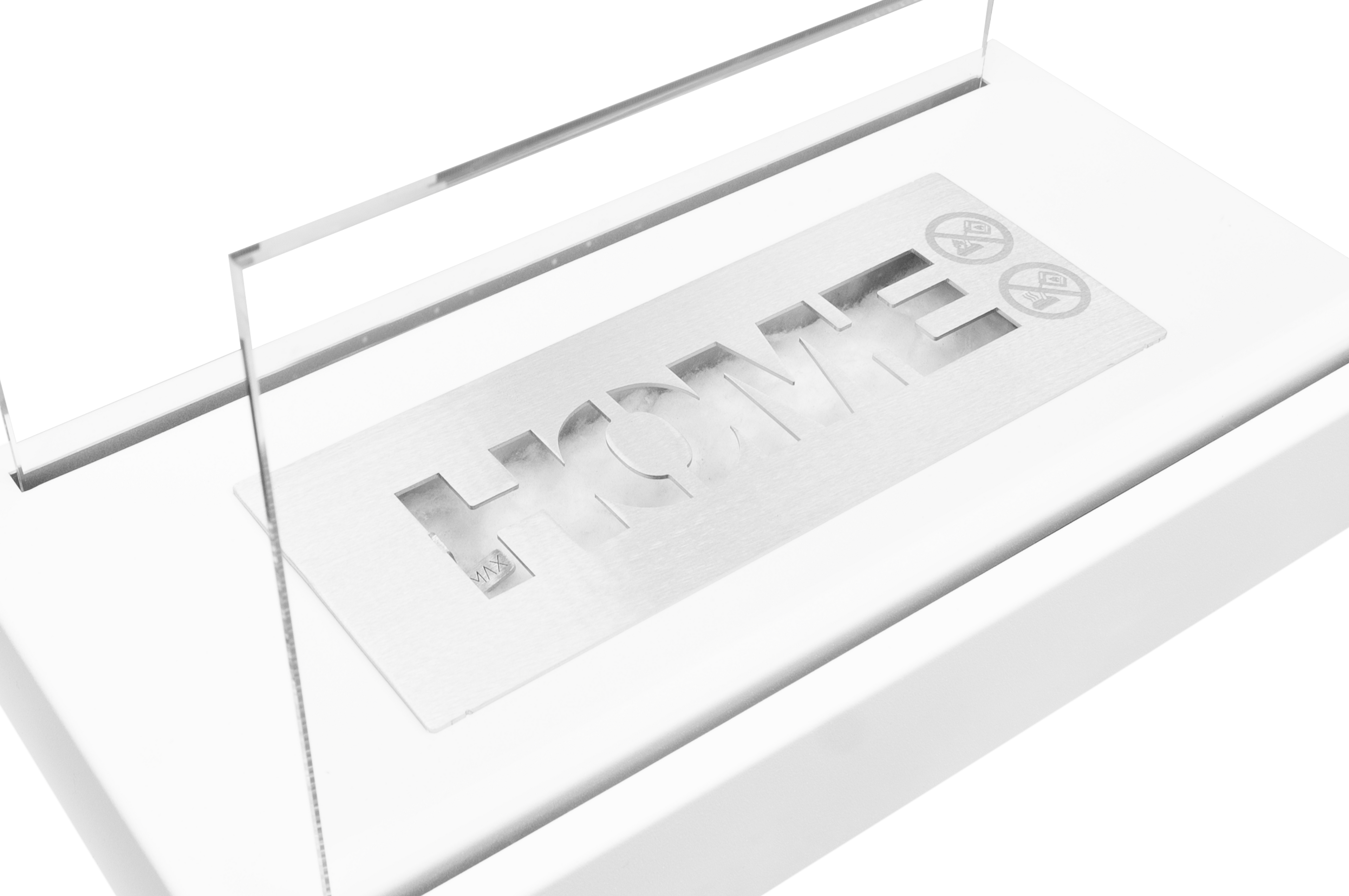 Biofireplace freestanding Home white structural matte