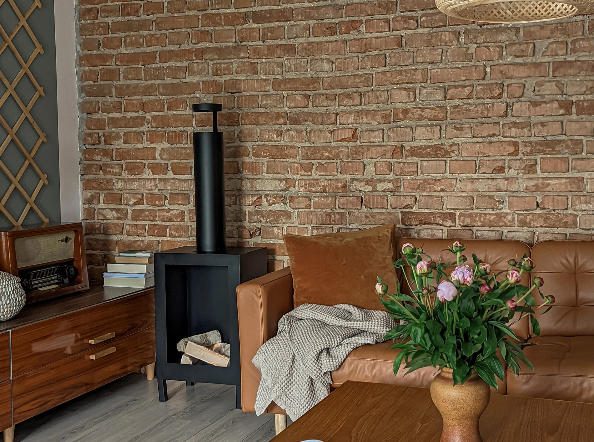 Biofireplace freestanding Kozen black matte