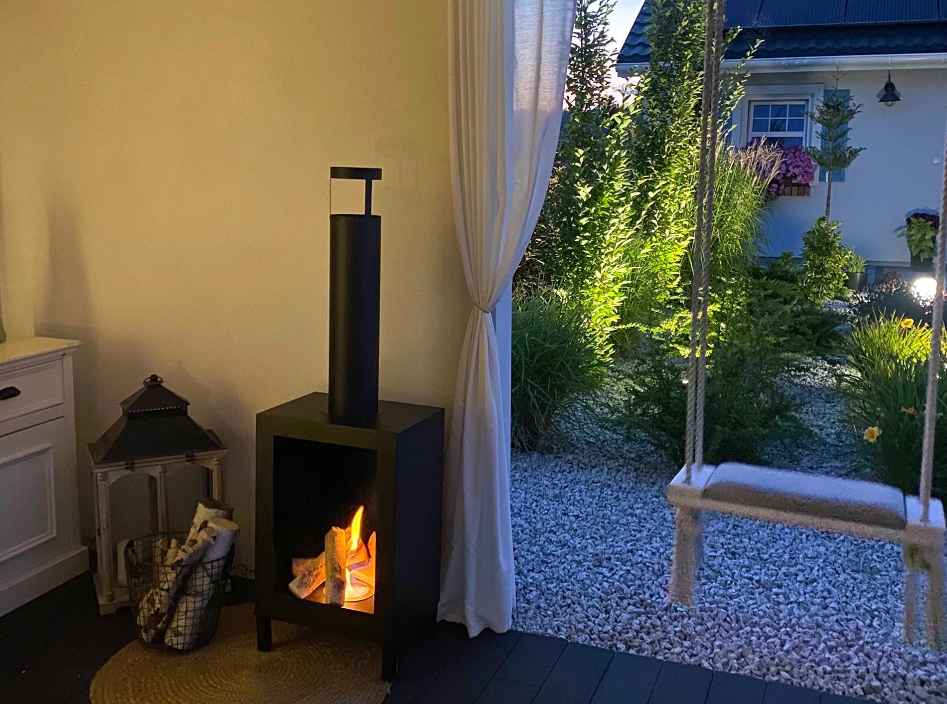Biofireplace freestanding Kozen black matte