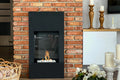 Biofireplace portal Modern black structural matte