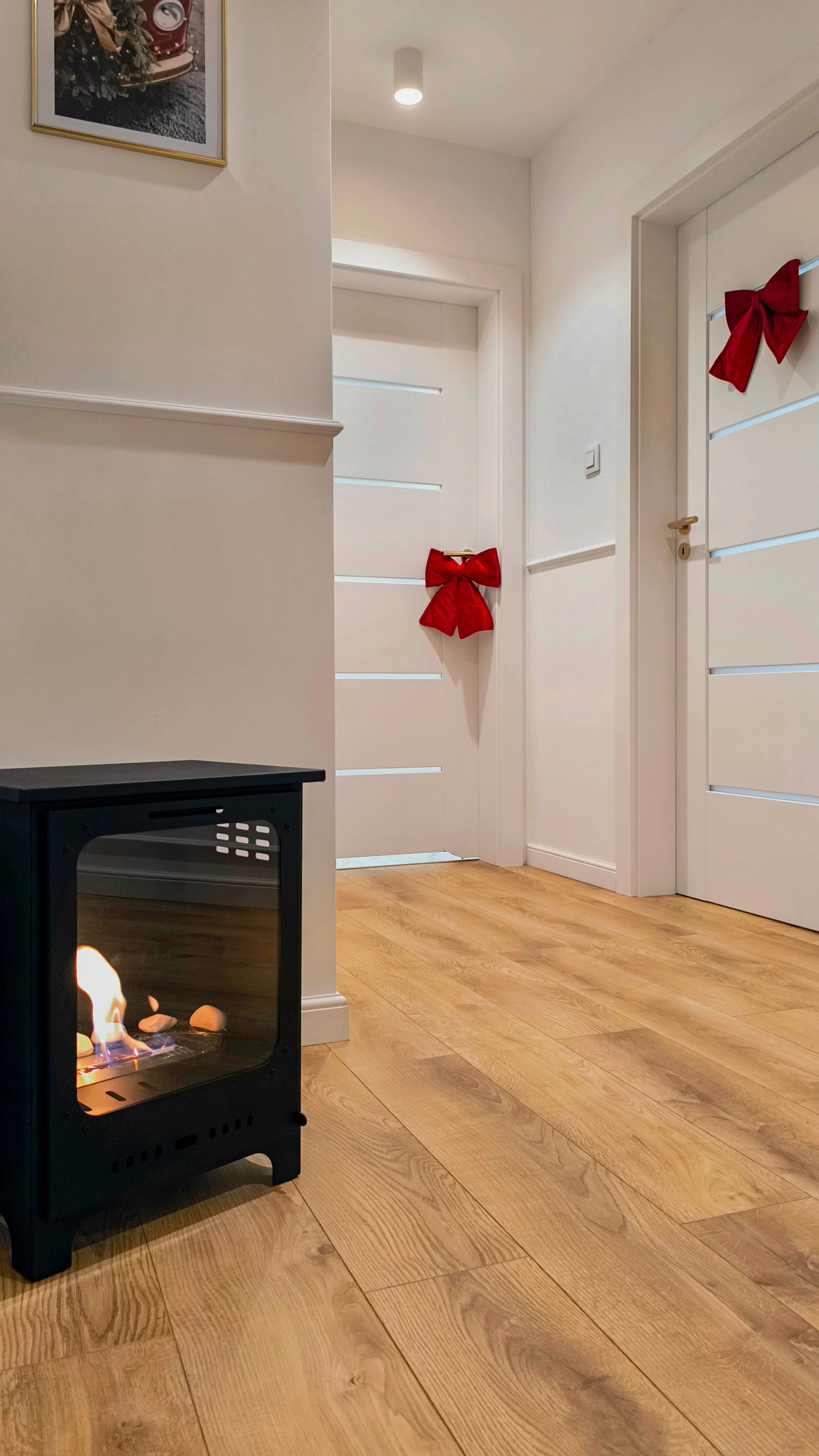 Biofireplace freestanding Koza Mini black matte with glass