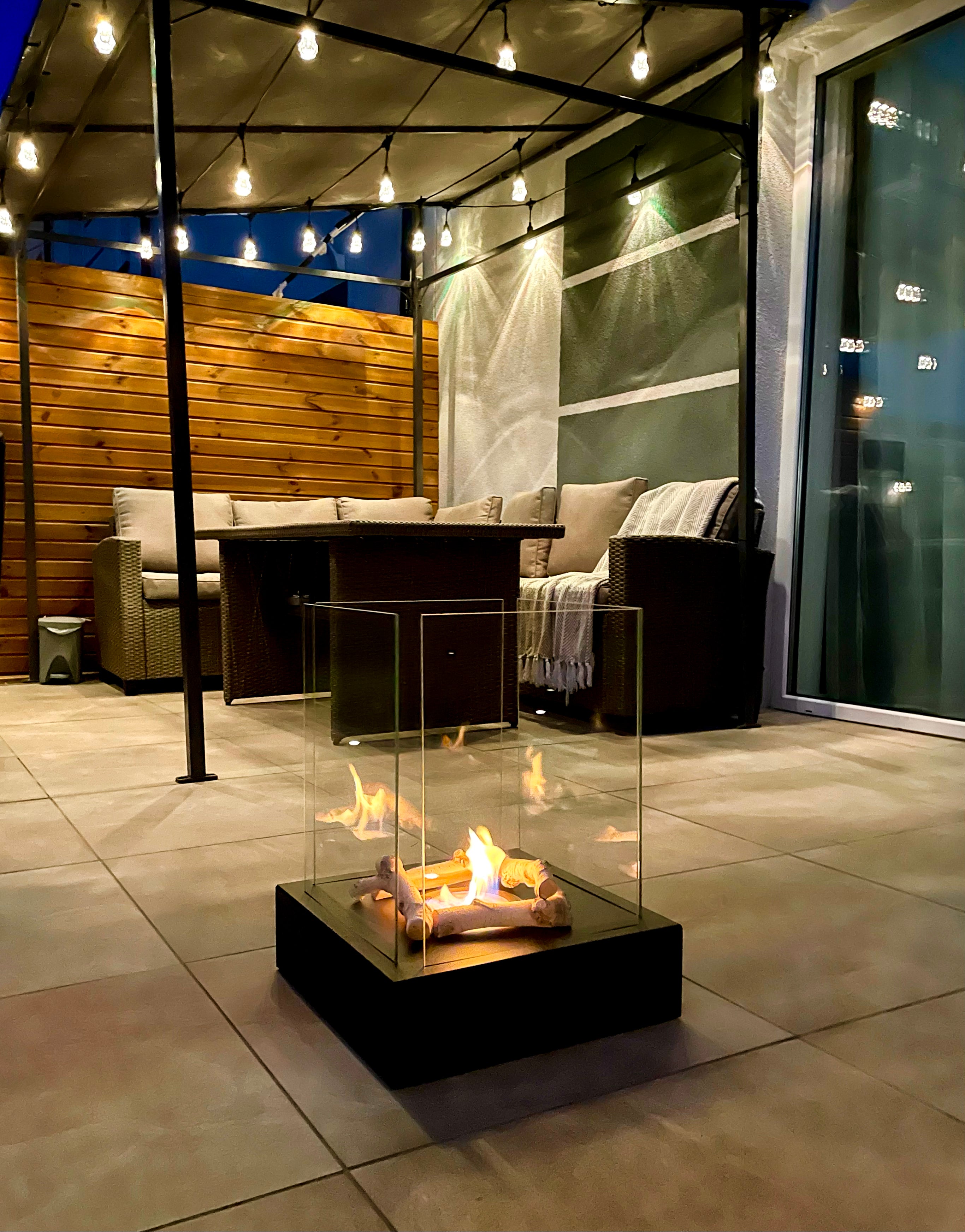 Biofireplace freestanding Sunset Garden black