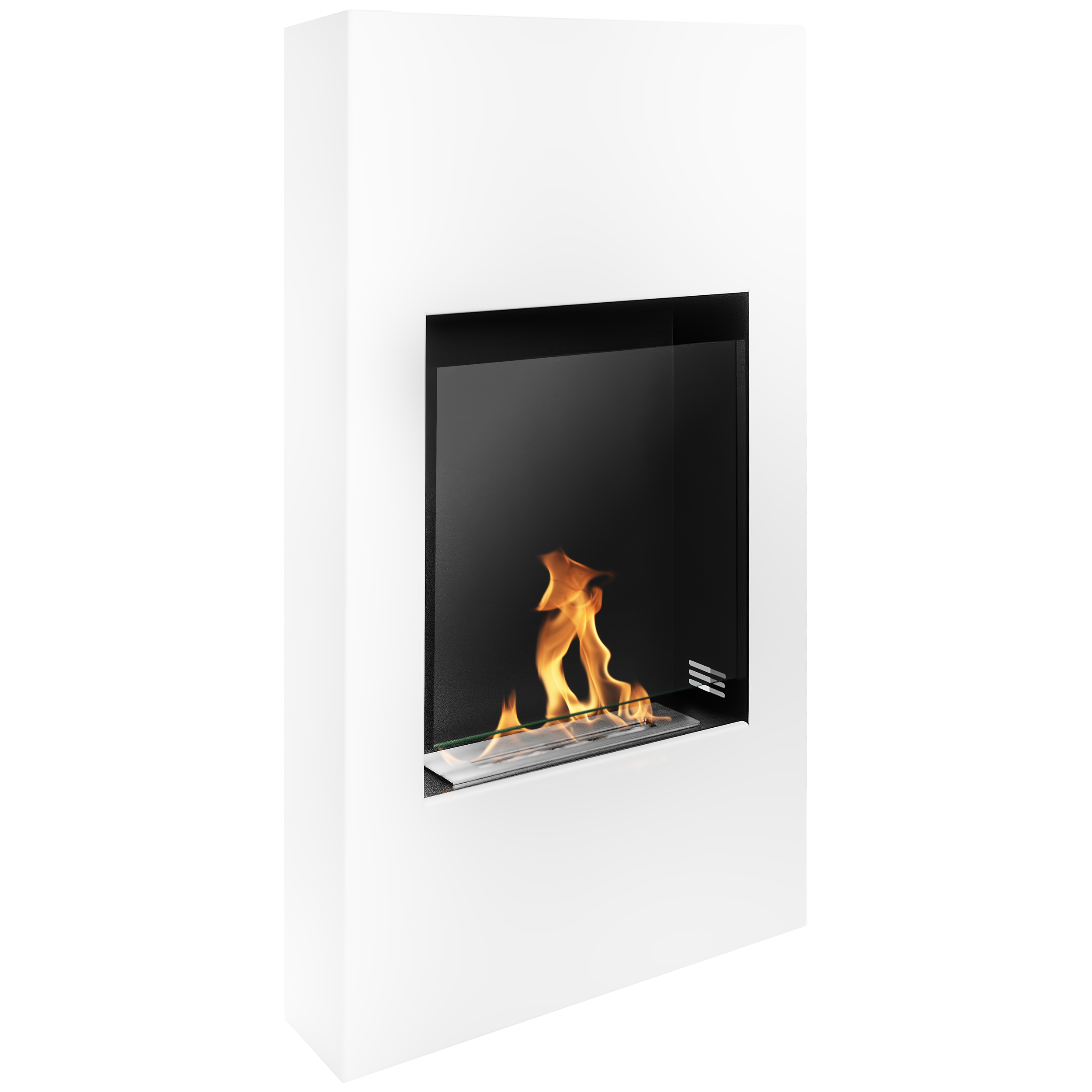 Biofireplace portal Modern white structural matte