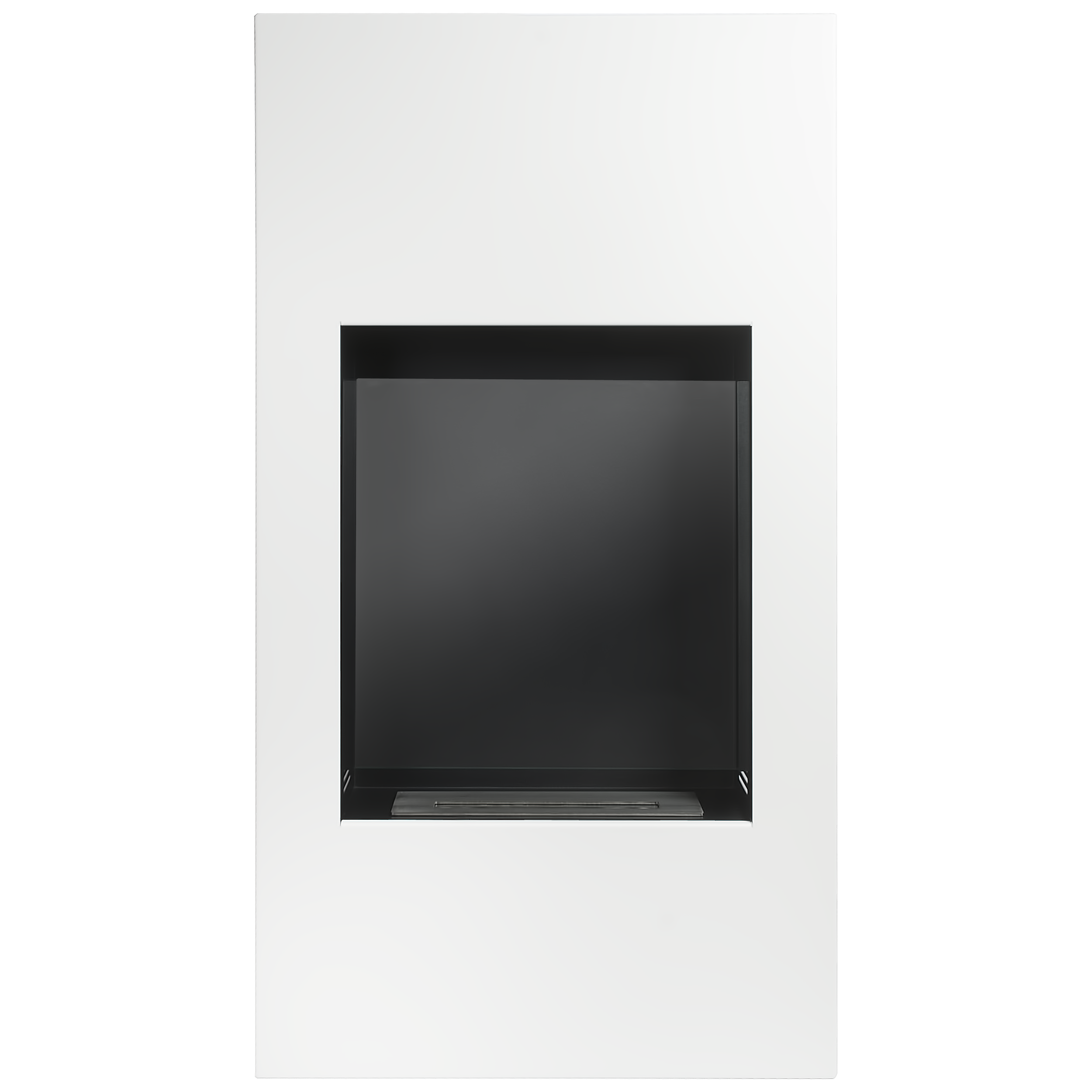 Biofireplace portal Modern white structural matte