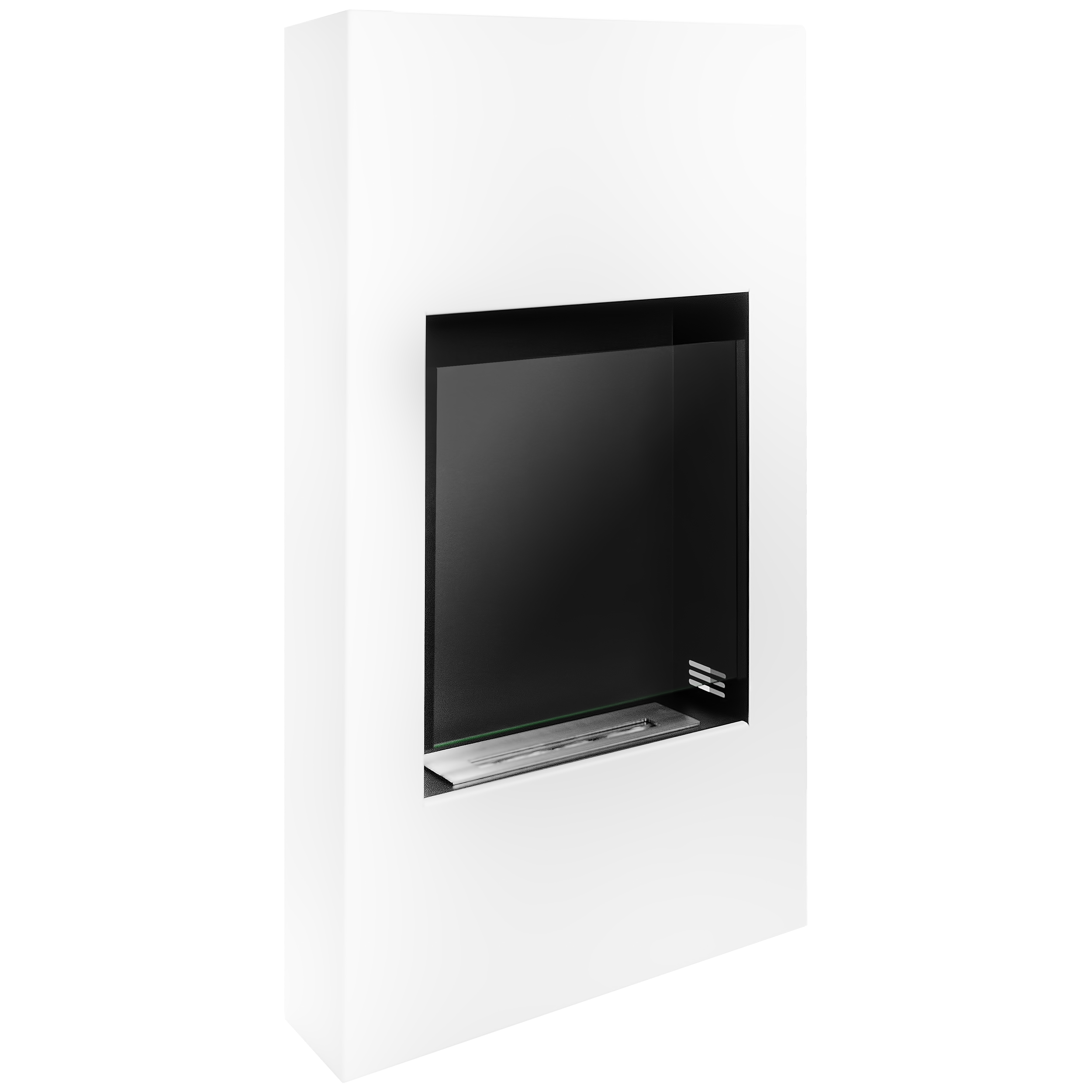 Biofireplace portal Modern white structural matte