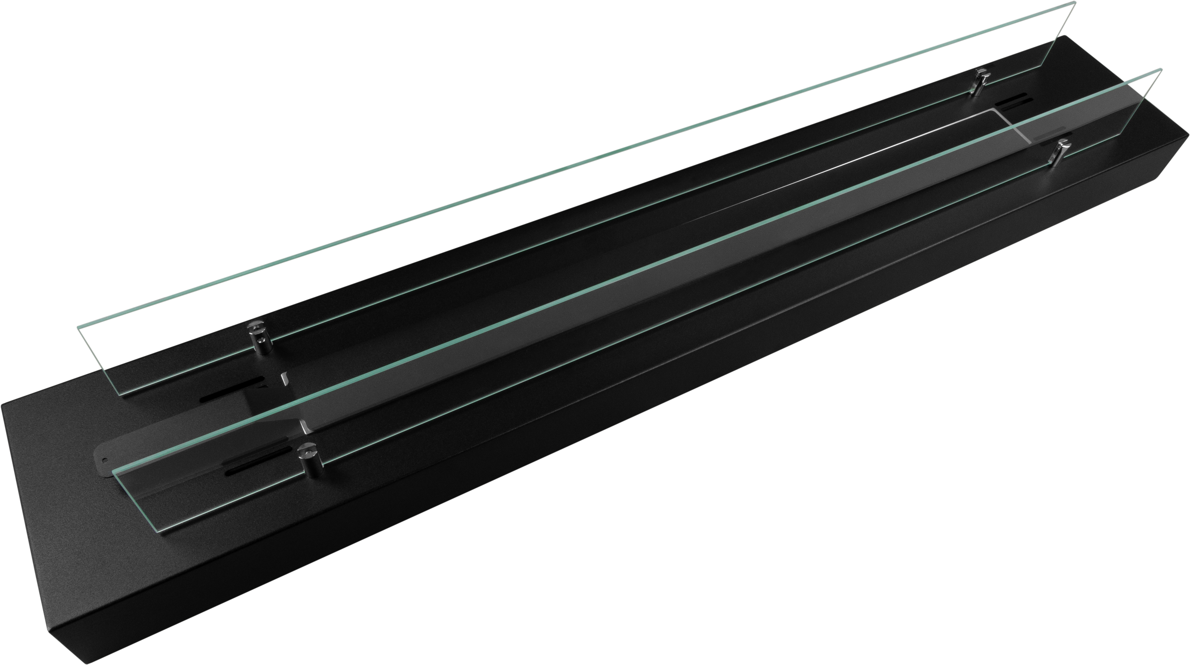 Biofireplace freestanding with glass 1200 black matte