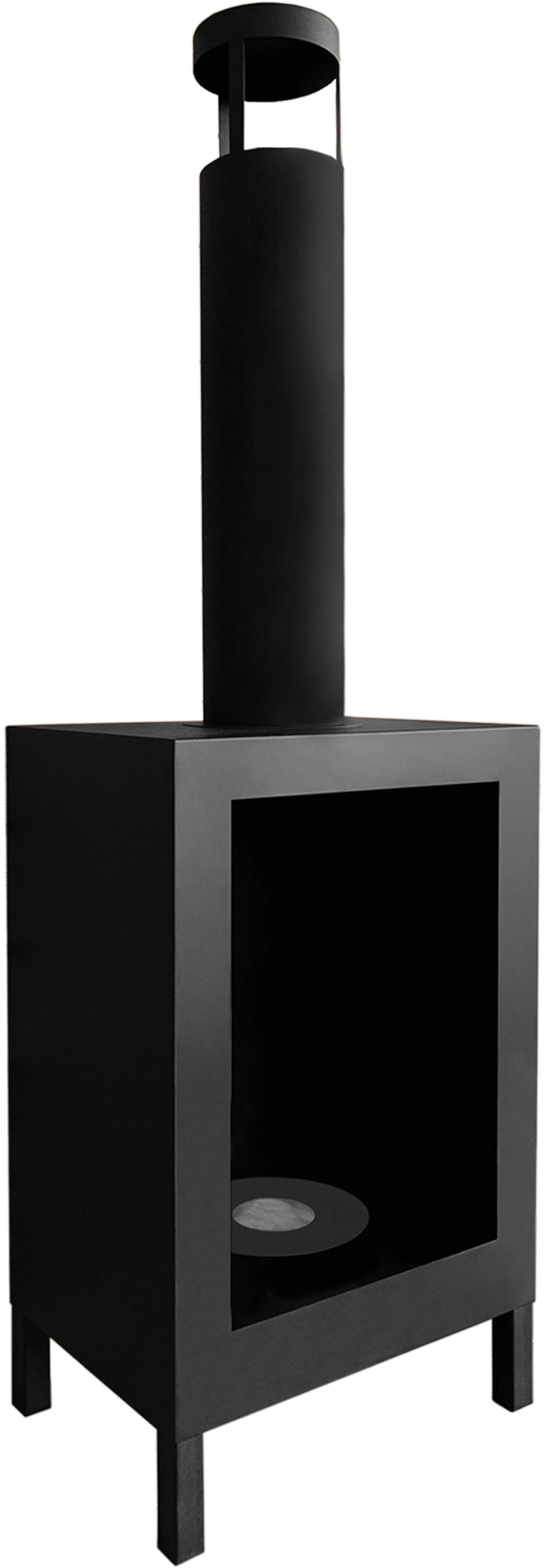 Biofireplace freestanding Kozen black matte