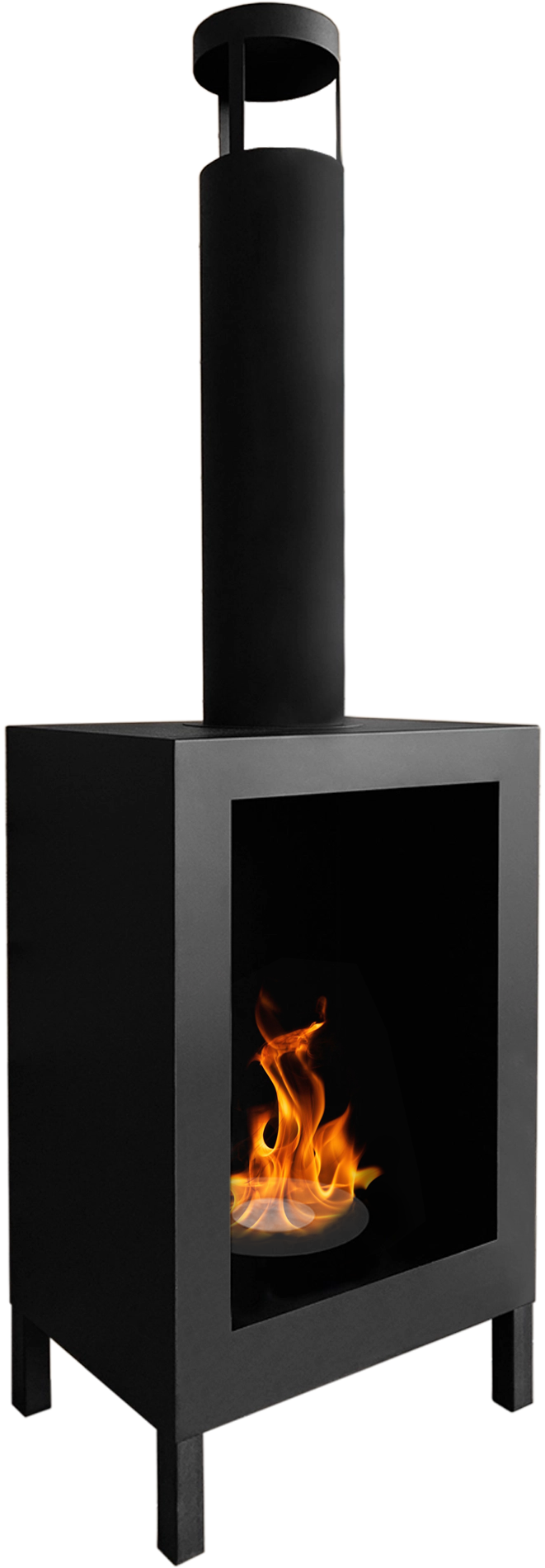 Biofireplace freestanding Kozen black matte
