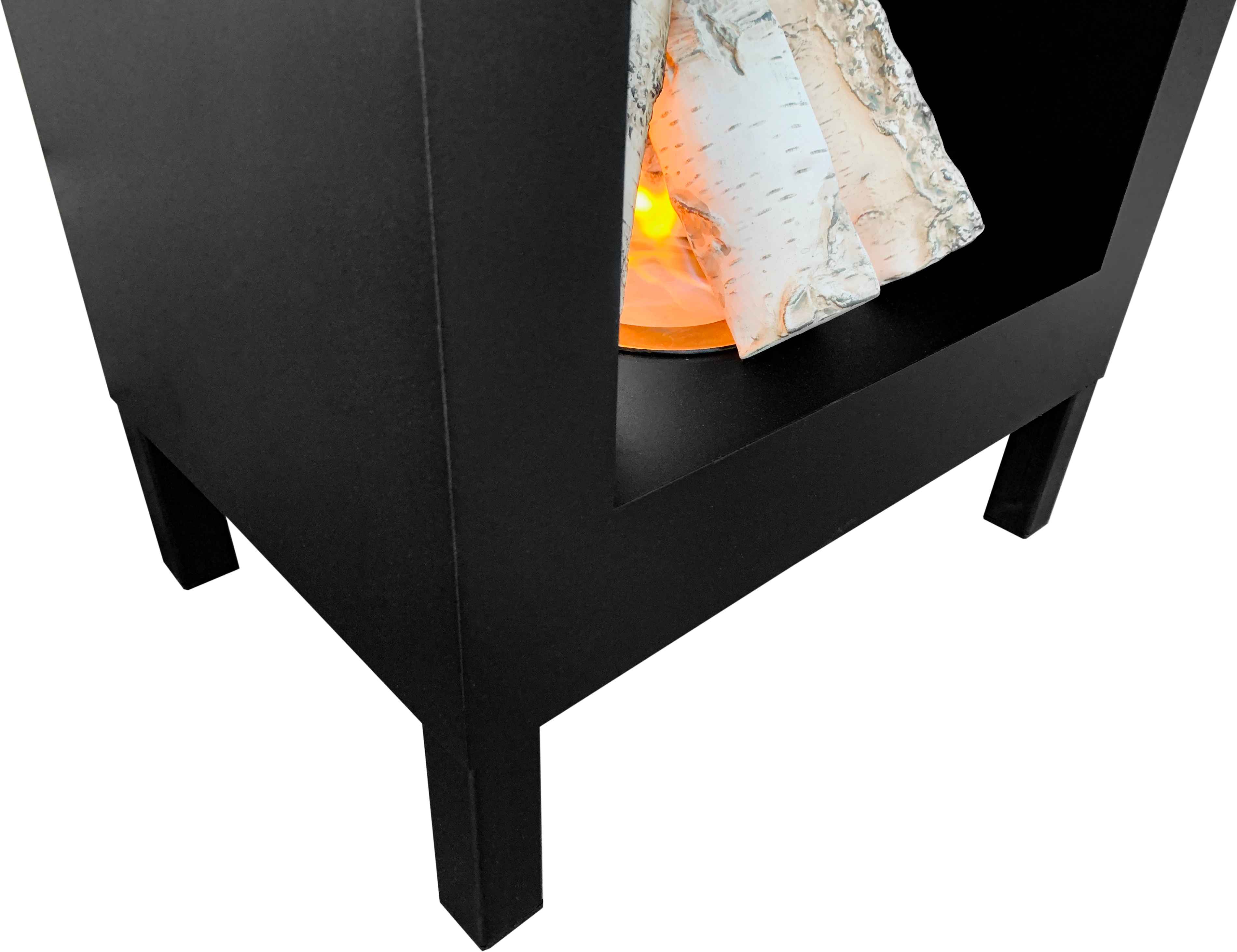Biofireplace freestanding Kozen black matte