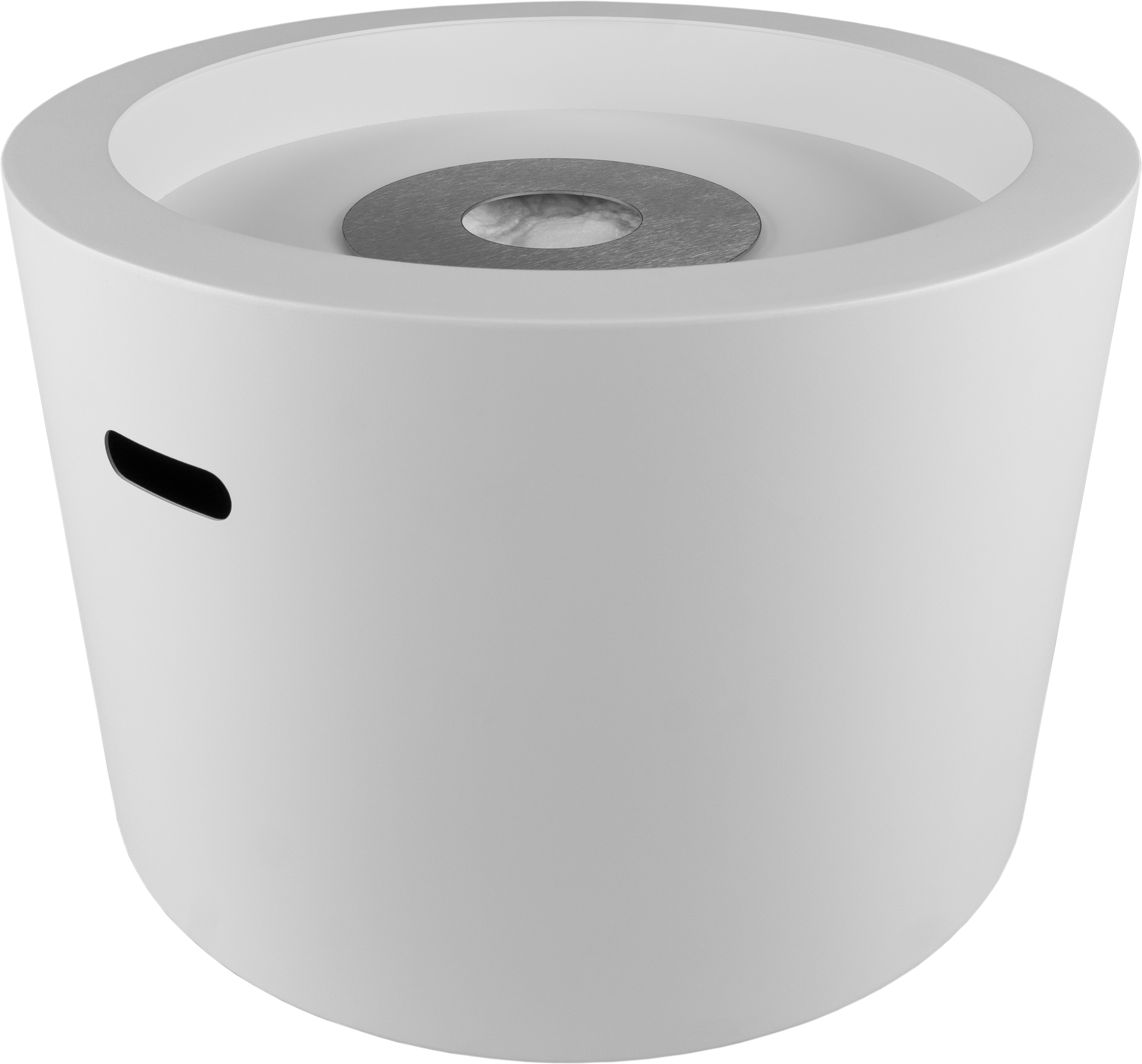Biofireplace freestanding Moon white matte