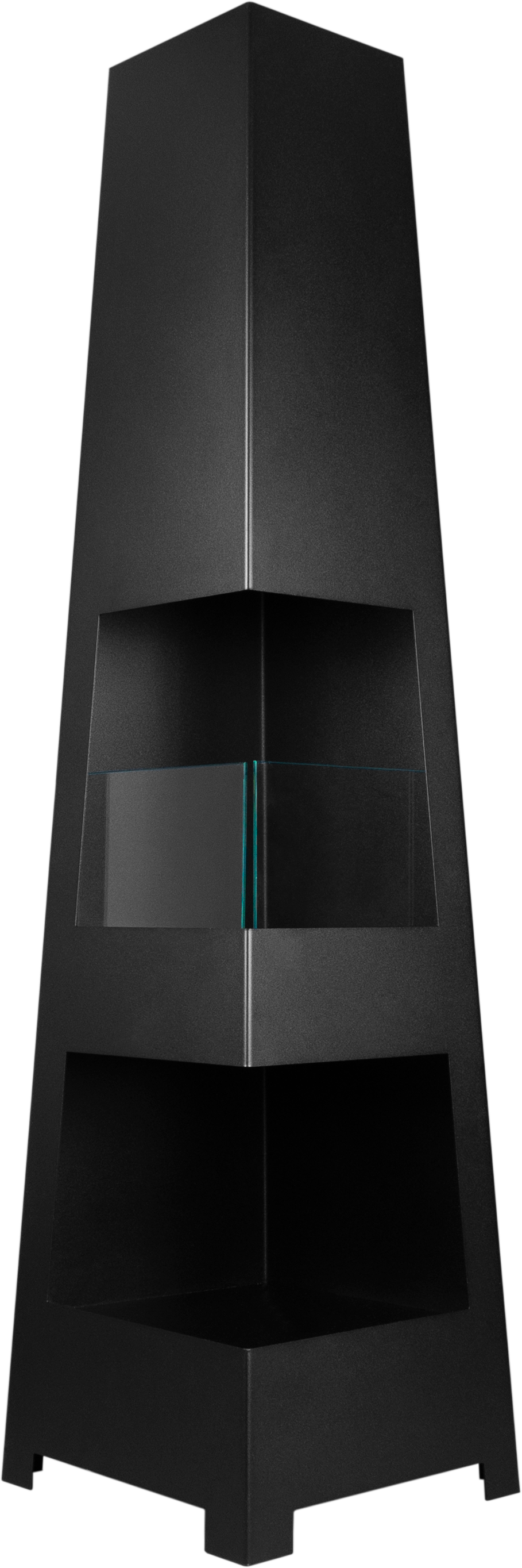 Biofireplace freestanding Pyramid Garden black matte