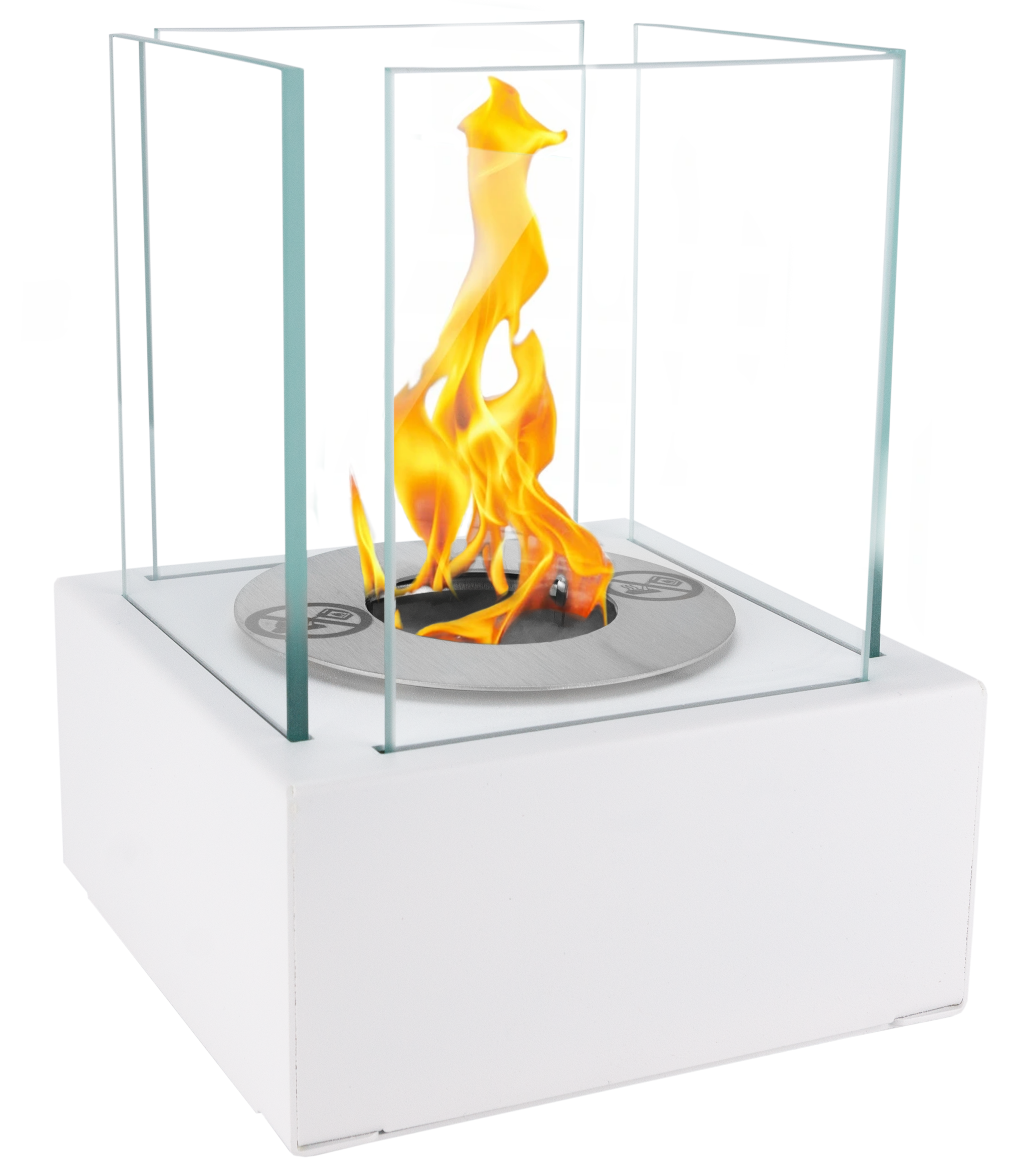 Biofireplace freestanding Smart white structural matte