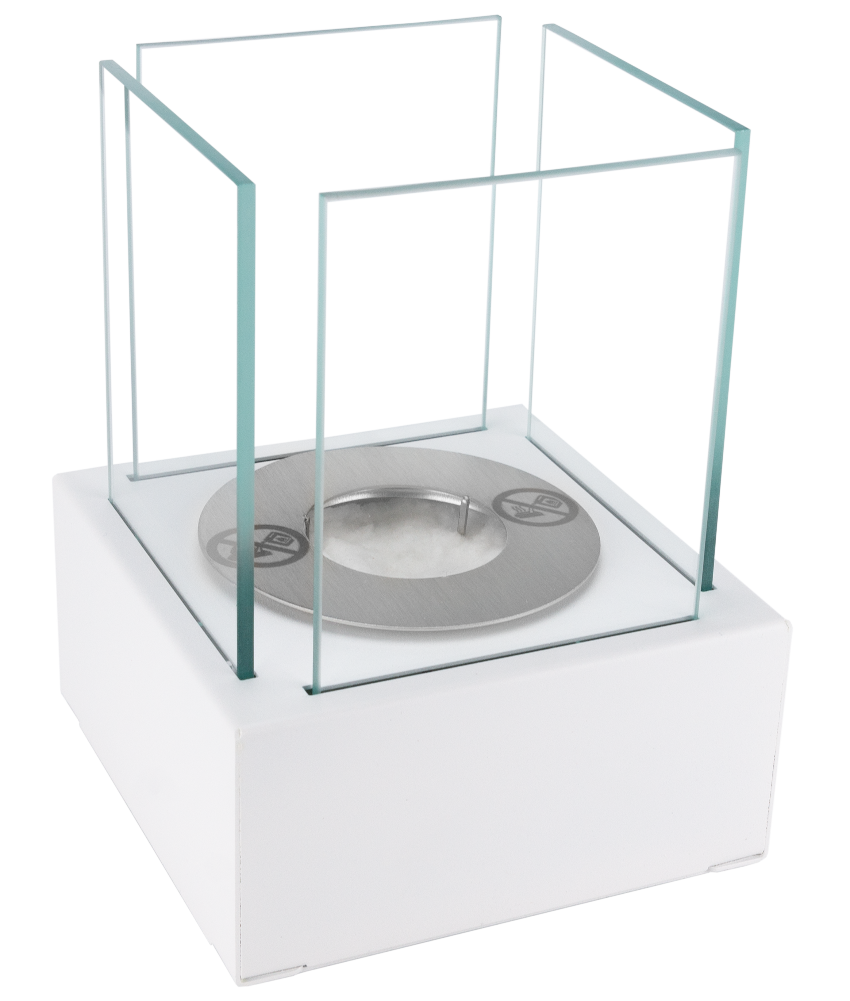Biofireplace freestanding Smart white structural matte