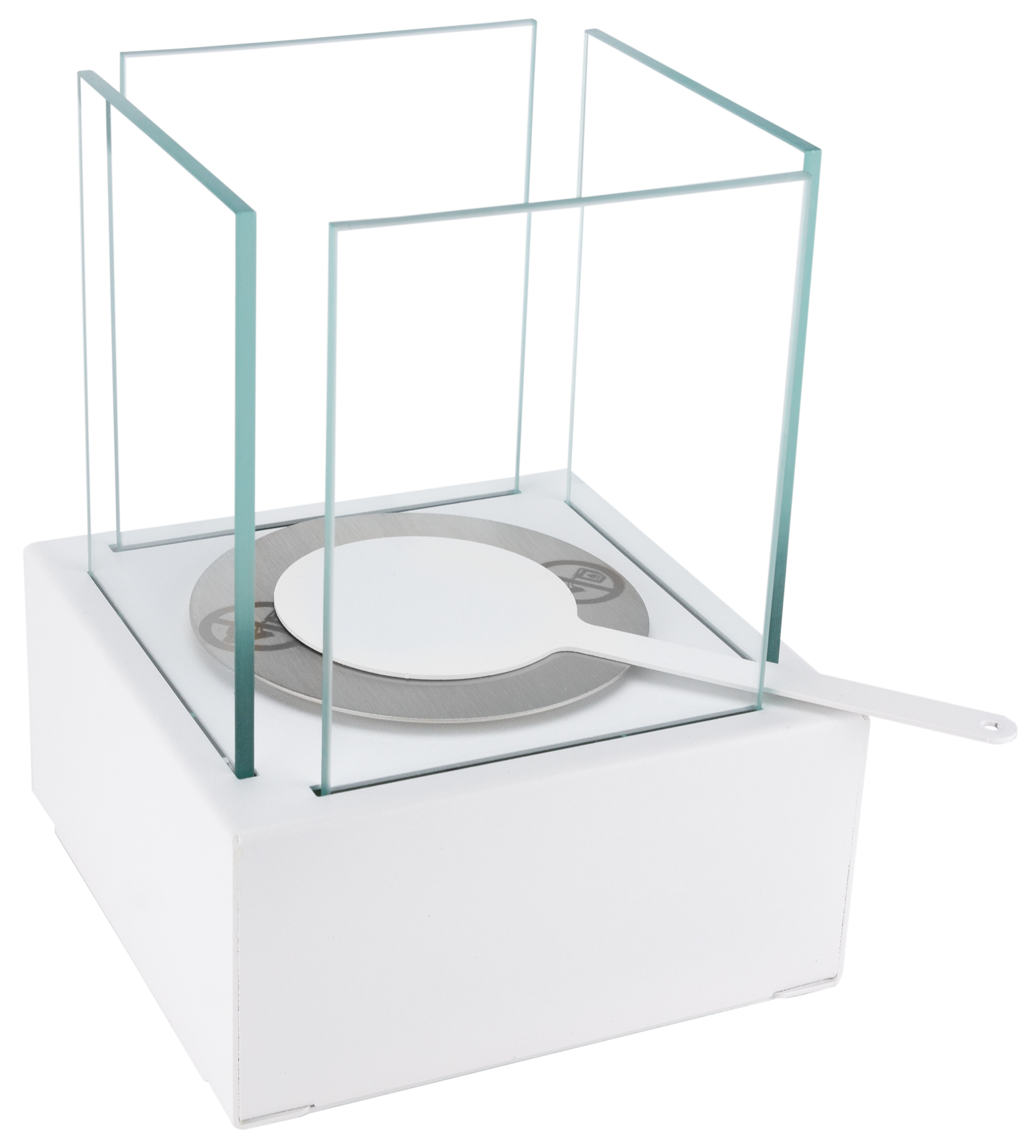 Biofireplace freestanding Smart white structural matte