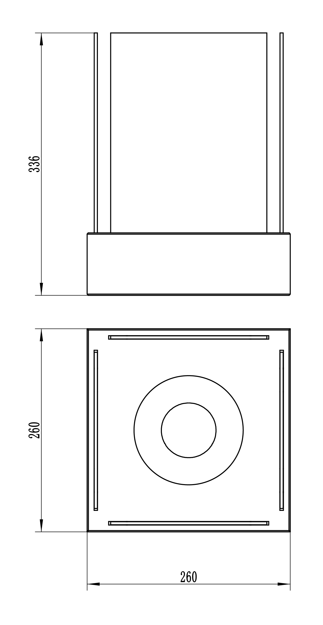Biofireplace freestanding Sunset Garden Mini white matte