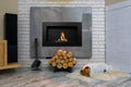 Biofireplace Wall-mounted 650x400 black structural matte