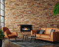 Biofireplace Wall-mounted with glass 650x400 BOX black structural matte