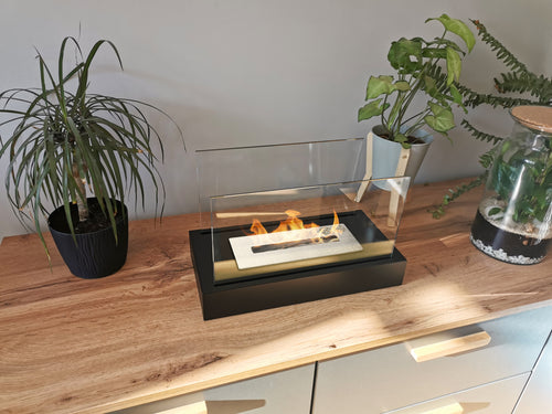 Biofireplace freestanding Glow black mat