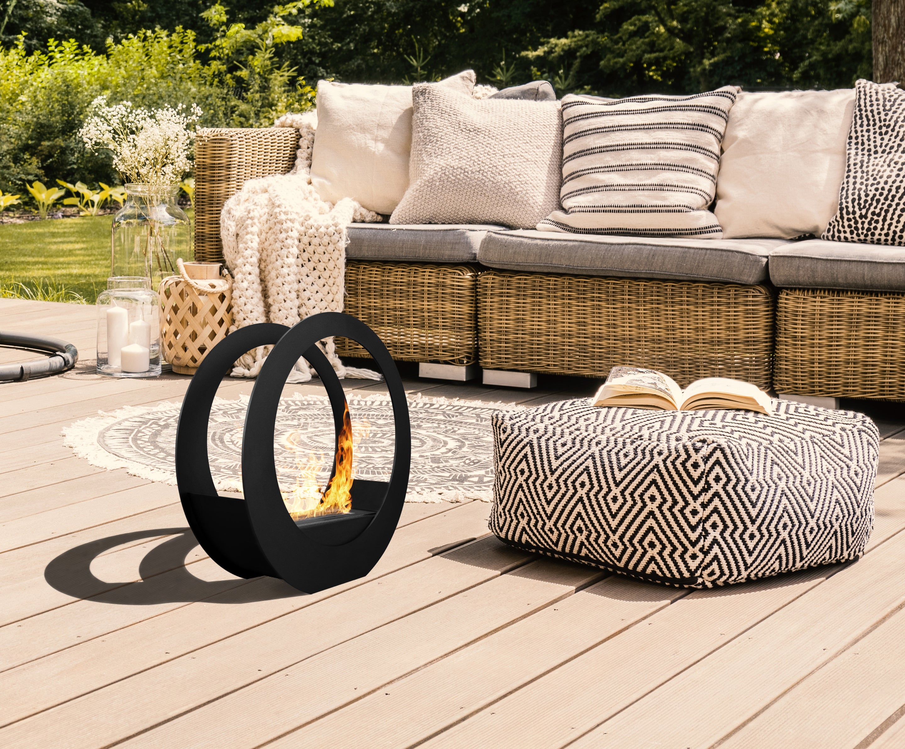 Biofireplace freestanding Only black matte