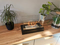 Biofireplace freestanding Home black structural matte