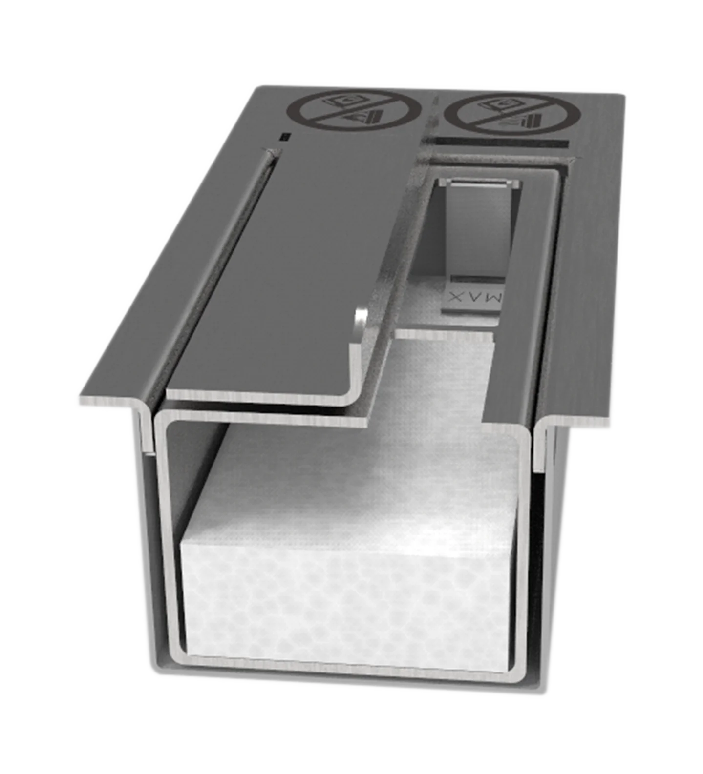 Ceramic insert for burner 20x30cm