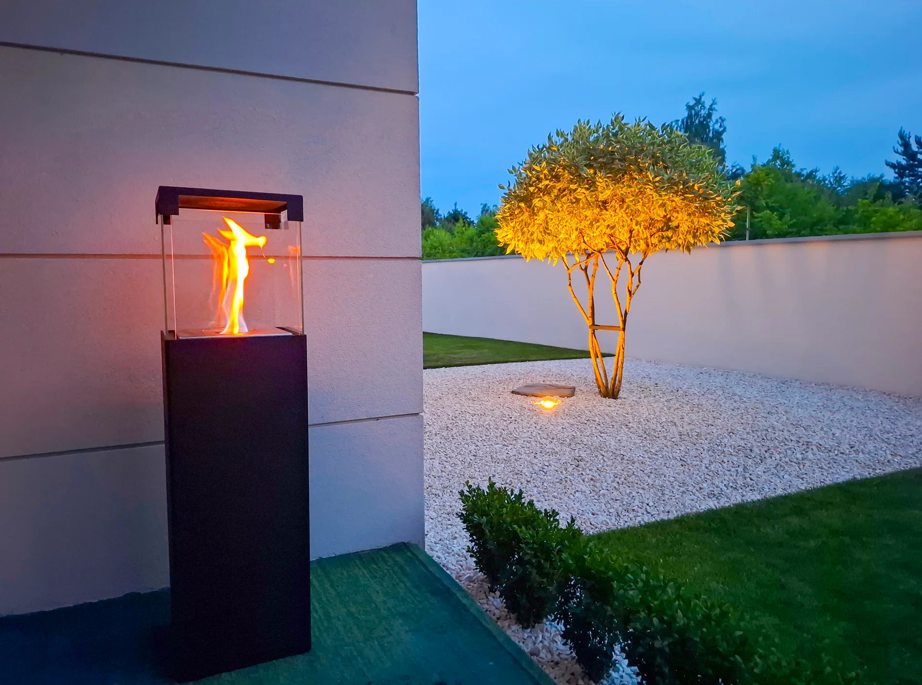 Biofireplace freestanding Patio black matte