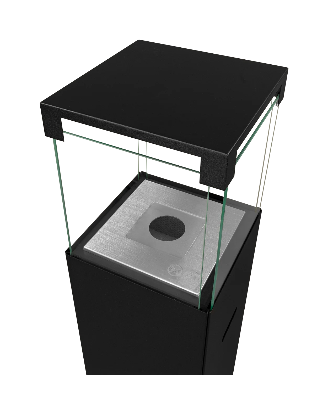 Biofireplace freestanding Patio black matte