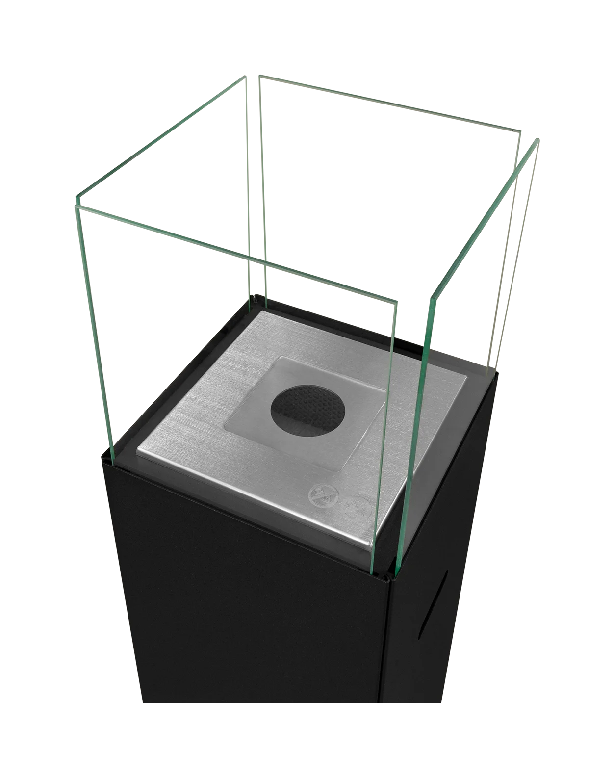 Biofireplace freestanding Patio black matte