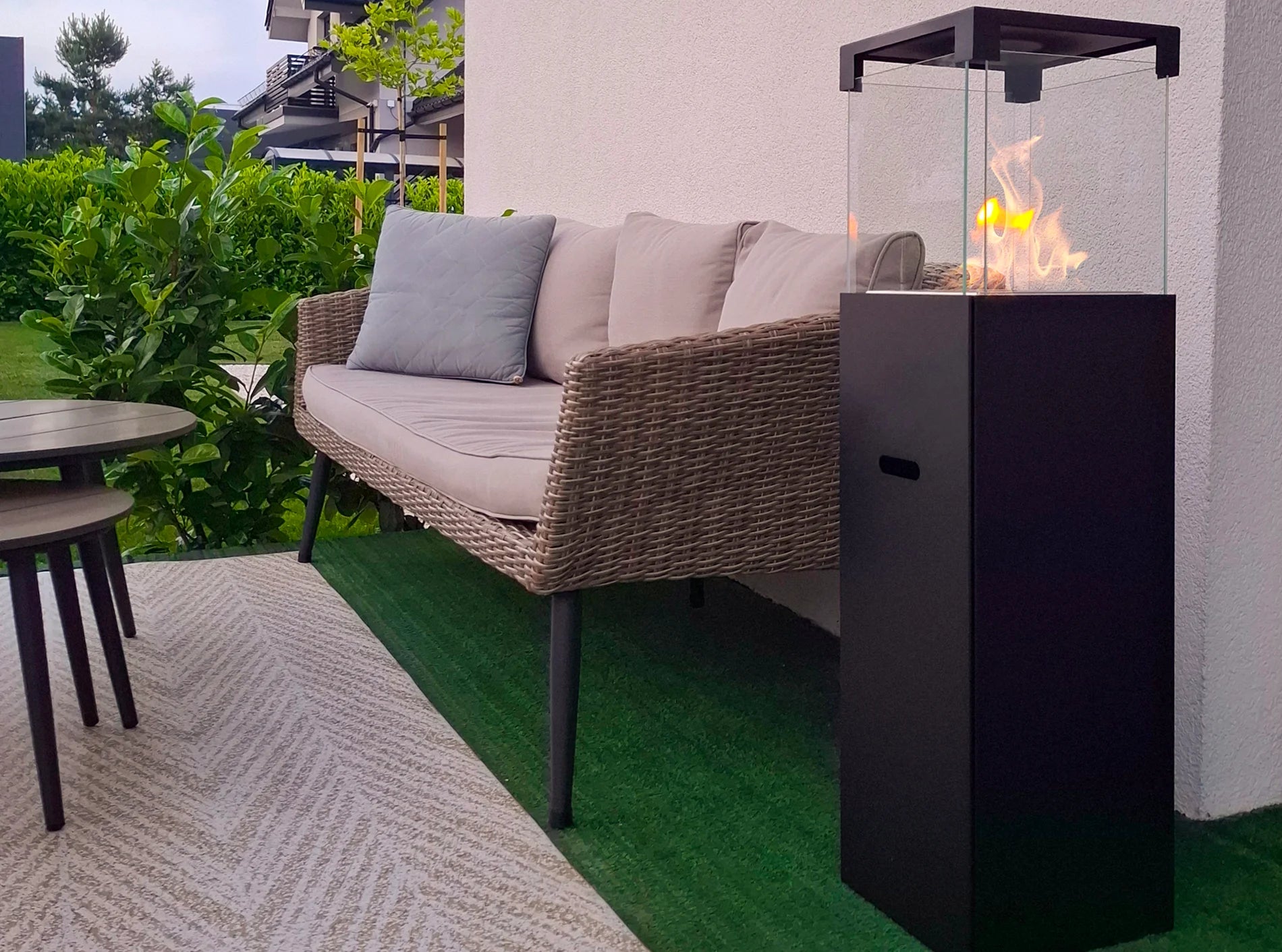 Biofireplace freestanding Patio black matte