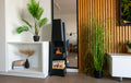 Biofireplace freestanding Pyramid Garden black matte
