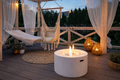 Biofireplace freestanding Moon white matte