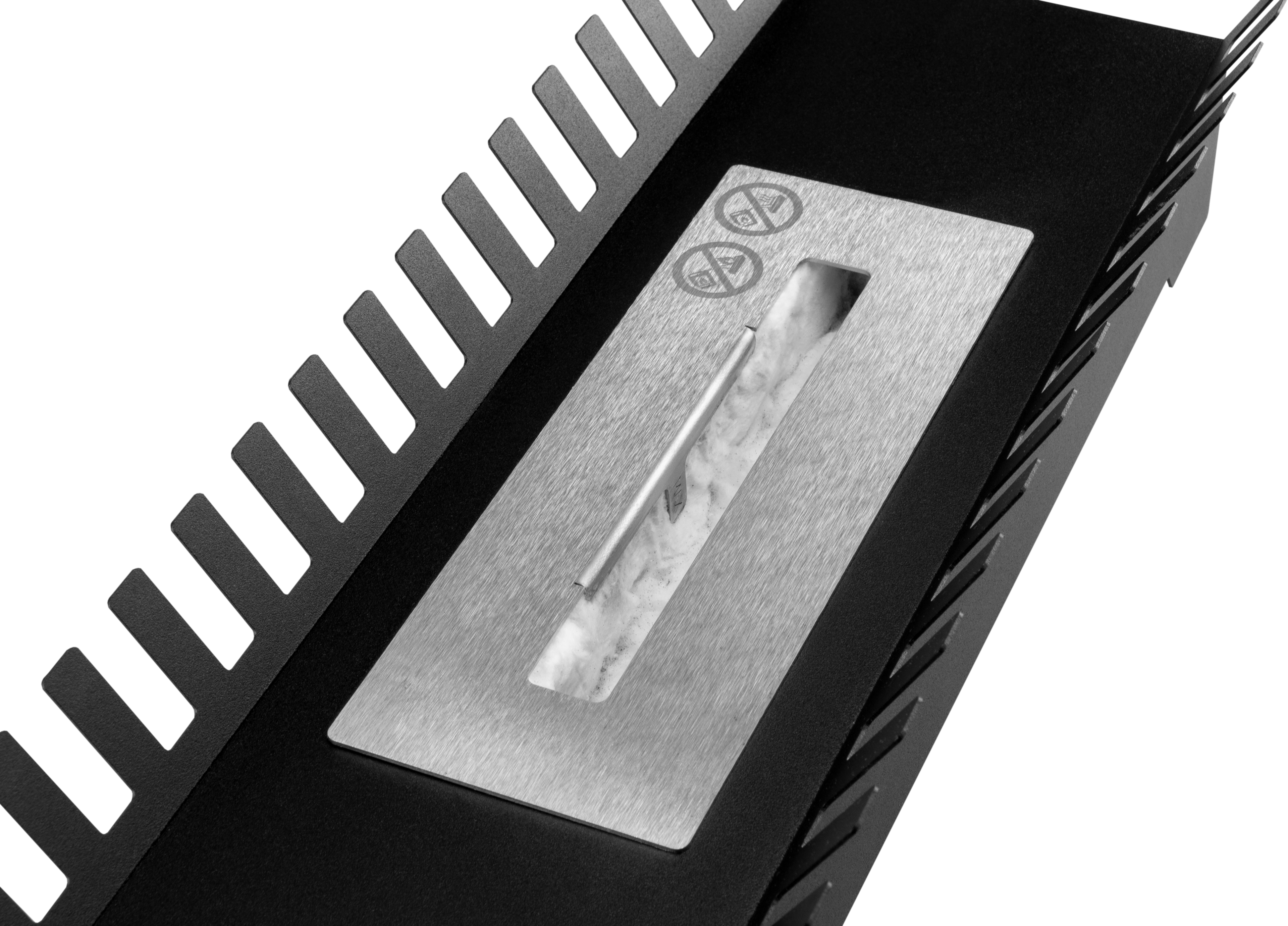 Biofireplace freestanding insert Feniks black matte